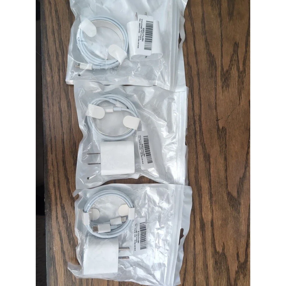 iPhone Fast Charger USBC To Original Apple Flat Style Charger Pack Of 3